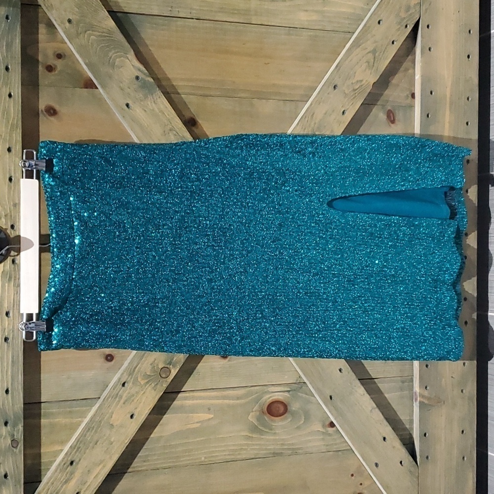 ANTHROPOLOGIE MAEVE SHIMMER SEQUINS STRETCH SKIRT SIZE XS RAVE DISCO CLUBWEAR